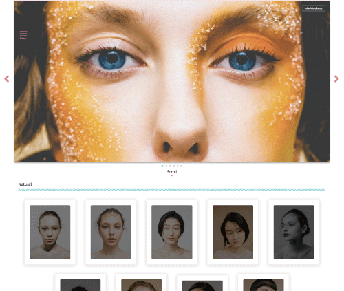 miyukimakeupポートフォリオサイト